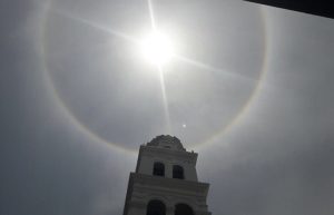 Se registra halo solar en cielo de Veracruz