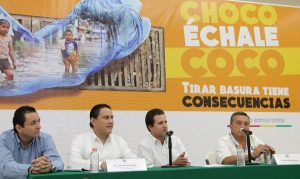 Presenta Gaudiano la campaña Choco Échale Coco, tirar basura tiene consecuencias