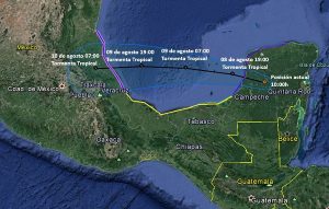 «Franklin» podría ingresar a Veracruz como huracán categoría 1: CONAGUA