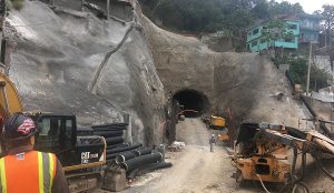 Inspecciona PROFEPA la construcción del portal sur del túnel ferroviario en Manzanillo