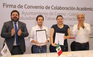 Firma convenio Ayuntamiento de Centro con el Colegio de Valuadores de Tabasco