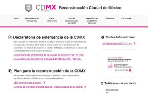 Anuncia Jefe de Gobierno sitio web “Reconstrucción CDMX”