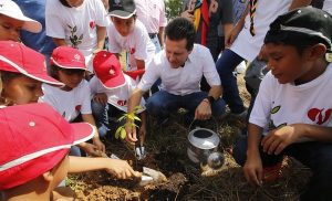 Hemos reforestado Centro con más de 5 mil 500 árboles durante mi gobierno: Gaudiano