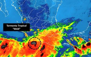 Nueva tormenta tropical, “Max” se desarrolla en el Pacifico