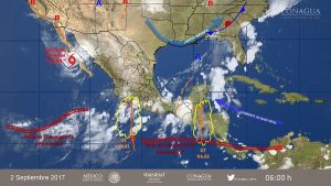 Se prevén tormentas intensas en zonas de Baja California y Sonora, debido a Lidia
