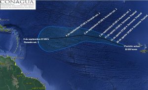 Septiembre considerado como el mes de mayor actividad ciclónica: CONAGUA