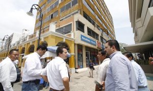 Constata Gaudiano buenas condiciones en Centro Histórico tras sismo