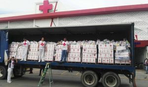 Envía Cruz Roja Veracruz primer tráiler de ayuda a damnificados por sismo