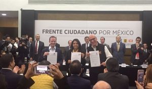 Registran PRD, PAN y MC Frente Ciudadano ante el INE para contender en 2018