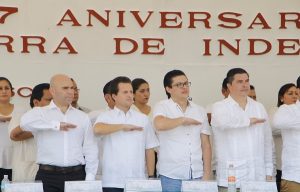 Participa Gaudiano en festejos del 207 aniversario de la Independencia de México