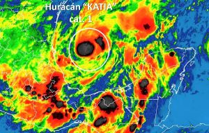 El huracán Katia y Frente Frío 2 mantendrán lluvias en la mayor parte de México