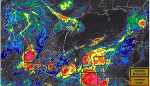 Se prevén tormentas torrenciales en zonas de Baja California Sur y Sonora