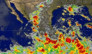 Se estiman tormentas intensas en Veracruz, Oaxaca, Chiapas, Tabasco, Campeche y Quintana Roo