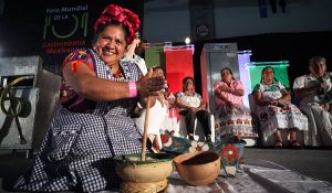Cocineras tradicionales participan en el V Foro Mundial de la Gastronomía Mexicana