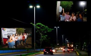 Cuentan habitantes de Asunción Castellanos con nuevas luminarias tipo LED
