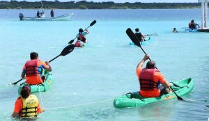La categoría Elite del evento Desafío Verde 2017, atrae turismo deportivo a Bacalar