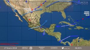 Se prevé ambiente muy frío en el norte, lluvias en la Península de Yucatán y el sureste del país