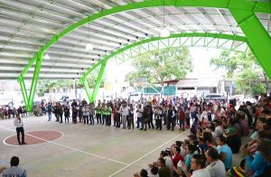 Inaugura Remberto Estrada domo en la SM 68 de Benito Juárez