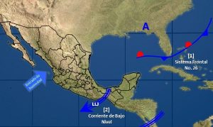 En Durango, Veracruz, Oaxaca y Chiapas, se prevén lluvias con intervalos de Chubascos