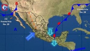 Se prevé tormentas muy fuertes en el sur de Veracruz y el norte de Oaxaca
