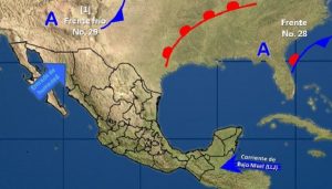 Se prevén lluvias fuertes y vientos con posibles tolvaneras en el noroeste y el norte de México