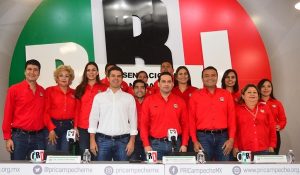Presenta el PRI a sus precandidatos en Campeche