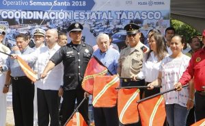 Asiste Casilda Ruiz a banderazo de salida del operativo Semana Santa 2018