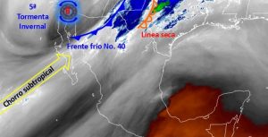 Fuera de temporada se formará en el noroeste de México la Quinta Tormenta Invernal