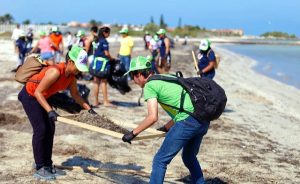 Crece Voluntariado Sejuve y se suma a limpieza de playas en progreso, Yucatán