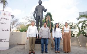 Participa Ayuntamiento de Centro en aniversario luctuoso de Don Leandro Rovirosa Wade