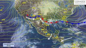 Se prevén por la noche tormentas fuertes en zonas de Chiapas, Veracruz, Oaxaca y Tabasco