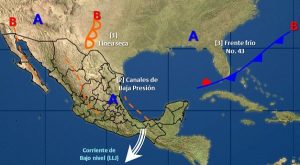 Tormentas intensas se prevén en regiones de Veracruz y Oaxaca