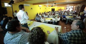 Gerardo Gaudiano generará más empleos, afirma en Tenosique