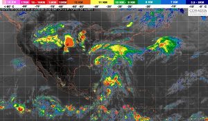 Tormentas locales fuertes se pronostican para el día de mañana en Chiapas y Quintana Roo