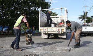 Rehabilitan en Benito Juárez vialidades afectadas por intensas lluvias