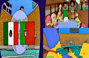 México-Portugal, la final del mundial: Simpsons