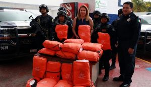 Recibe Seguridad Publica kits para la atención a las víctimas de violencia en Benito Juárez
