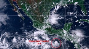 Se pronostican tormentas intensas en Guerrero, Oaxaca, Chiapas, Hidalgo, Puebla y Veracruz