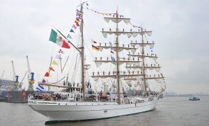 Buque «Cuauhtémoc» arribara con el Fuego Olímpico al Puerto de Veracruz