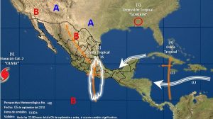 Se prevén tormentas puntuales intensas con actividad eléctrica en Oaxaca, Campeche y Chiapas