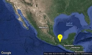 Reportan sismo al suroeste de Las Choapas, Veracruz