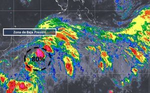 Baja presión en el Mar Caribe mantiene 80% de probabilidad de desarrollo ciclónico