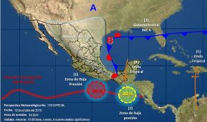 Temporal de lluvias ocasionará tormentas intensas en Puebla, Tabasco, Veracruz y Oaxaca