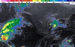 Se prevén lluvias puntuales fuertes en regiones de Veracruz, Tabasco y Chiapas