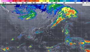 Se prevén en Veracruz, Oaxaca y Chiapas, tormentas fuertes debido al Frente Frío Número 9