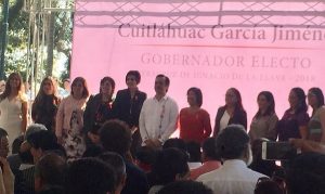 Presenta Cuitláhuac a titulares del IPE, Oficialía Mayor, Protección Civil y DIF, en Xalapa, Veracruz