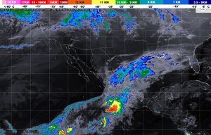 Se prevén tormentas intensas en zonas de Colima, Michoacán y Guerrero