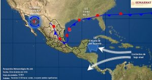 Frente frio 21 ocasionara nevadas y caída de aguanieve en el norte de México