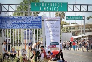 Caravana migrante llego a México, piden visas humanitarias