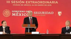 Encabeza López Obrador Sesión Extraordinaria del Consejo Nacional de Seguridad Pública